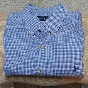 EUC Ralph Lauren button-down shirt, size large